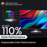 Hisense Laser Cinema PX3-PRO Triple Laser Ultra Short Throw Projector, 80"~150", 4K UHD, High Contrast