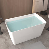 LOHCHE 48"×28"Acrylic Material Freestanding Bathtubs,The Bathtub Is Equipped with Comfortable Built-In Seats,Environmentally Friendly,Durable,Sturdy and Easy to Clean