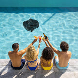 Garvee Cordless Robotic Pool Vacuum Cleaner with 130-Min Runtime, Self-Parking Technology for Above-Ground Pools up to 860 Sq.Ft, Efficient Filtration & Portable Design
