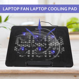 Laptop Cooling Pad 15.6-17 Inch with 6 Silent Fans, Adjustable Stand