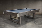 Nixon Billiards - Bryant Slate Billiard Pool Table (Grayson Grey (Metal Leg), 8 ft)