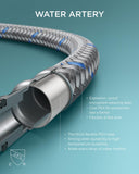 Black Bathroom Faucets 3 Hole, 8 Inch Widespread Matte Black Bathroom Faucet FORIOUS