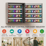 WeHere 120 Key Lock Box Wall Mount,Smart Key Cabinet with Keypad for Office