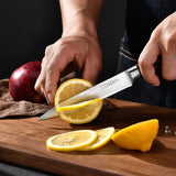 OSERM Knife Set | Gift-Ready 6-Piece (5+1) Japanese Style Kitchen Knife Set — Burgundy Gift Box with An Additional 8" Chef Knife — Ideal Christmas, Wedding & Household Gift