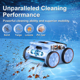 (2026 New) Robotic Pool Vacuum, Robotic Pool Cleaner for Inground Pools, Smart Navigation, Floor/Wall/Waterline Cleaning, 150 Mins Runtime for Pool Up to 2000 Sq.ft