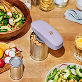 Battery Operated Electric Can Opener with Automatic Cutting for Hands Free Kitchen Use (Lavender)