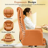 FelixKing Office Chair, Flip Armrests for Pets Criss Cross Legged,Brown