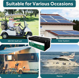 48V Lithium Golf Cart Battery Conversion Kit,with Touch Monitor and Charger