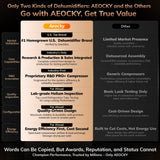 50 Pint/Day Compressor Dehumidifier, AEOCKY 3500Sq.Ft for Basement, Home, Bedroom, Bathroom, with Drain Hose, Intelligent Humidistat, Quiet