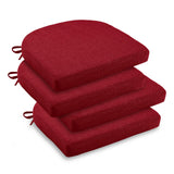 Cushions for Dining Chairs, Soft and Comfortable Textured Foam Kitchen Chair Pads with Ties and Non-Slip Backing
