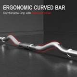 Yaheetech Barbell Weight Set - Olympic Curl Bar & 6 Olympic Weights & 2 Olympic Barbell Clamps for Lifts 44LB Yaheetech