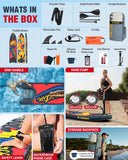 NACATIN Inflatable Stand Up Paddle Board - Premium SUP Board with Dog Ramp Kit, Complete SUP Set Paddle Boards for Adults with Single/Double Paddle, Backpack, Suitable for Paddle Boarding with Dog