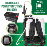 M4 Battery Powered Backpack Sprayer with 15ft Hose & Spray Pistol