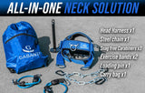 G Gabantt- Neck Exerciser and Neck Trainer. Adjustable Neck Harness Weight Lifting, 4 Way Neck Training - Head Harness for Neck Exercises and Neck Muscle Builder. Neck Strengthener Workout Equipment