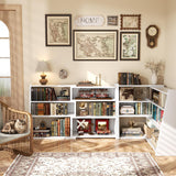 Expandable Bookshelf, Short Corner Bookshelf for Small Spaces, Small Ladder Book Shelf