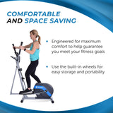 Stamina Elliptical Trainer 708 - Elliptical Training Machine with Bluetooth and Smart Workout App - Compact Standing Elliptical Machine for Home Workout - Up to 250 lbs Weight Capacity