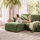 ReeQuo 120" Oversized Modular Sectional Sofa Boneless Couch for Living Room