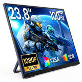 MNN 23.8" 100Hz FHD IPS USB-C HDMI Portable Gaming Monitor