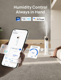 DREO HM735S 11L Smart Humidifier Large Room 700 ft², 100H Cool Mist Air Humidifiers for Bedroom, Top-Fill, Clean Tank Technology, 26dB, Auto Mode, Aroma Box, RGB, Remote & APP Control, Baby, Starlight