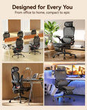 SIHOO B100 PRO Ergonomic Mesh Office Chair with Footrest
