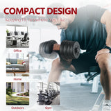 Yaheetech Adjustable Dumbbells Weight Set - 66LB Dumbbell Weights Exercise & Fitness Equipment w/ 4 Spinlock Collars & 2 Connector Options for Women & Men Gym Home Strength Bodybuilding Training Yaheetech