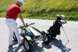 Golf Quad Electric Single Rider Golf Cart by The Golfather, Compact 4 Wheel Revolutionary Folding Design