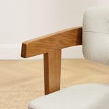 Art Leon Mid Century Modern Accent Chair 360° Swivel Desk Armchair White