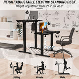 Stand Up Desks [35 x 20 Inch] - Ergonomic Sit Stand Desk Rising Desks for Home Office Computer Desk