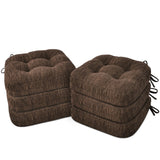Dining Chair Cushions Set of 6, Dual-Layer Memory Foam Kitchen Chair Cushions