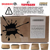 Maddog Tippmann Cronus Tactical Paintball Gun Marker Silver HPA Package