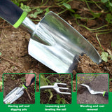 Garden Tool Set, 9 Piece Heavy Duty Gardening Tool Set, with Non-Slip Grip, Storage Tote Bag