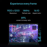 Gaming Laptop, 16” WUXGA 144Hz Display
