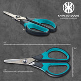 6PCS Fishing Tool Kit, Fishing Pliers, Fish Fillet Knife, Fishing Gripper, Fishing Scissors for Braided line KNINE OUTDOORS