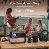 [2000 ANSI/Auto Focus & Keystone/Built-in APP] 4K Outdoor Projector with Wifi and Bluetooth, Smart Portable Projector with Built in Apps YouTube/PrimeVideo & Dolby, Home Theater Projector with HDR10+