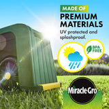 4-in-1 Garden Stool – Multi-Use Garden Scooter with Seat – Rolling Cart with Storage Bin– Padded Kneeler and Tool storage