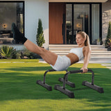 Push Up Bars: Sweat-resistant Parallettes Bar for Handstands L-sit & Dip, No Wobbling Strength Training Pushup Stands for Women Men Workout