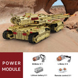 Mould King 20011 Technology MOC Building Block Tank, Remote Control Rechargeable Military Mammoth Tank, RC Tank Model Kits for Adult, 3296 Pieces