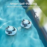 (2026 Upgrade) AIPER Seagull SE Cordless Robotic Pool Cleaner with 100 Mins Runtime, Powerful 1320GPH Suction,Smart Self-Parking, Pool Vacuum for Above Ground Pools up to 860 Sq.ft, Pearl & Cyan