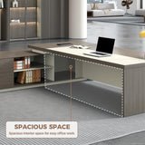 79" L-Shaped Executive Desk, Left Return, Lockable Drawer,