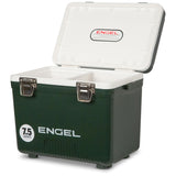 Engel UC7 7.5qt Leak-Proof, Air Tight, Drybox Cooler and Small Hard Shell Lunchbox for Men and Women in British Racing Green