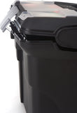 Storex Portable File Box on Wheels, 15 x 16 x 14.25 Inches, Black (61507U01C)