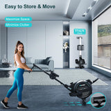Rowing Machine,Wenoker Magnetic Rower Machine for Home,350 LB Weight Capacity, 16 Levels of Workout Resistance,Bluetooth App Supported LCD Monitor Tablet Holder & Comfortable Seat Cushion