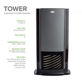 AIRCARE D-Series Small Home/Large Room Humidifier (1,200 sq ft, Black)