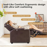 ANJ Power Home Theater Seating Set of 2, Faux Leather Electric Recliner Chair with Adjustable Headrest, Dual Motors Movie Reclining Chairs with LED Lights,USB Port,Cup Holders, Hidden Arm Storage