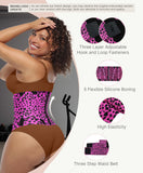 FeelinGirl Workout Waist Trainer Underbust Girdle Corsets Cincher Hourglass Corset Body Shaper for Women Rose Leopard L