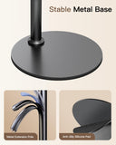 NiceVeedi 10.2” Magnetic Desk Ring Light with Stand, 5000mAh Rechargeable Desktop Ring Light for Phone，3 Color Foldable Selfie Light for Live Stream/Makeup/TikTok/YouTube/Photography/Zoom/Vlogging