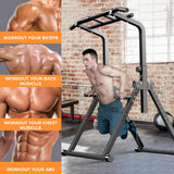 ZENOVA Pull Up Bar Dip Bar Free Standing Power Tower Exercise Equipment for Men Women 400 LBS Weight Capacity