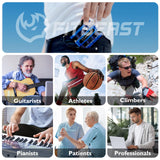 FitBeast Finger Strengthener, Finger Exerciser 4-Pack, Hand Exerciser for Improve Dexterity and Strength in Fingers, Hands, Forearms–Grip Strength Trainer for Musicians, Climbers (4 Piece Set) FitBeast