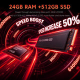 KAIGERR Gaming Laptop, 24GB DDR5 512GB NVMe SSD Laptop Computer with AMD Ryzen 7 H255(8C/16T, Up to 4.9GHz), 16.0 inch Windows 11 Laptop, Radeon RX Vega 8 Graphics,WiFi 6, Backlit KB