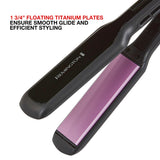 Remington 1 3/4" Flat Iron, Hair Straightener with Anti-Static Technology, 30-Second Heat Up & 60 Minute Auto Shut-off, 30% Longer Ceramic Floating Plates, Titanium + Ceramic Coating